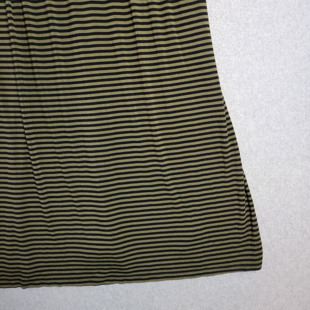 Old Navy Black and Olive Green Striped Maxi Dress - Picture 5 of 11